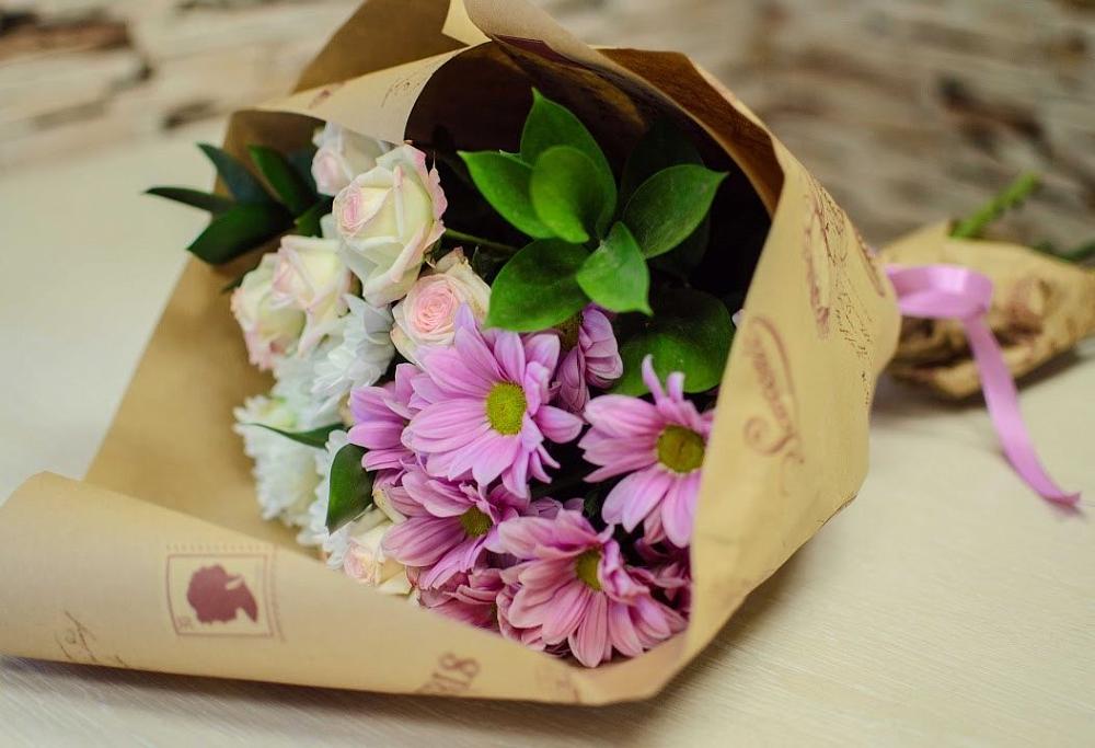 Букет цветов из: Розы и Хризантемы в Ярополец