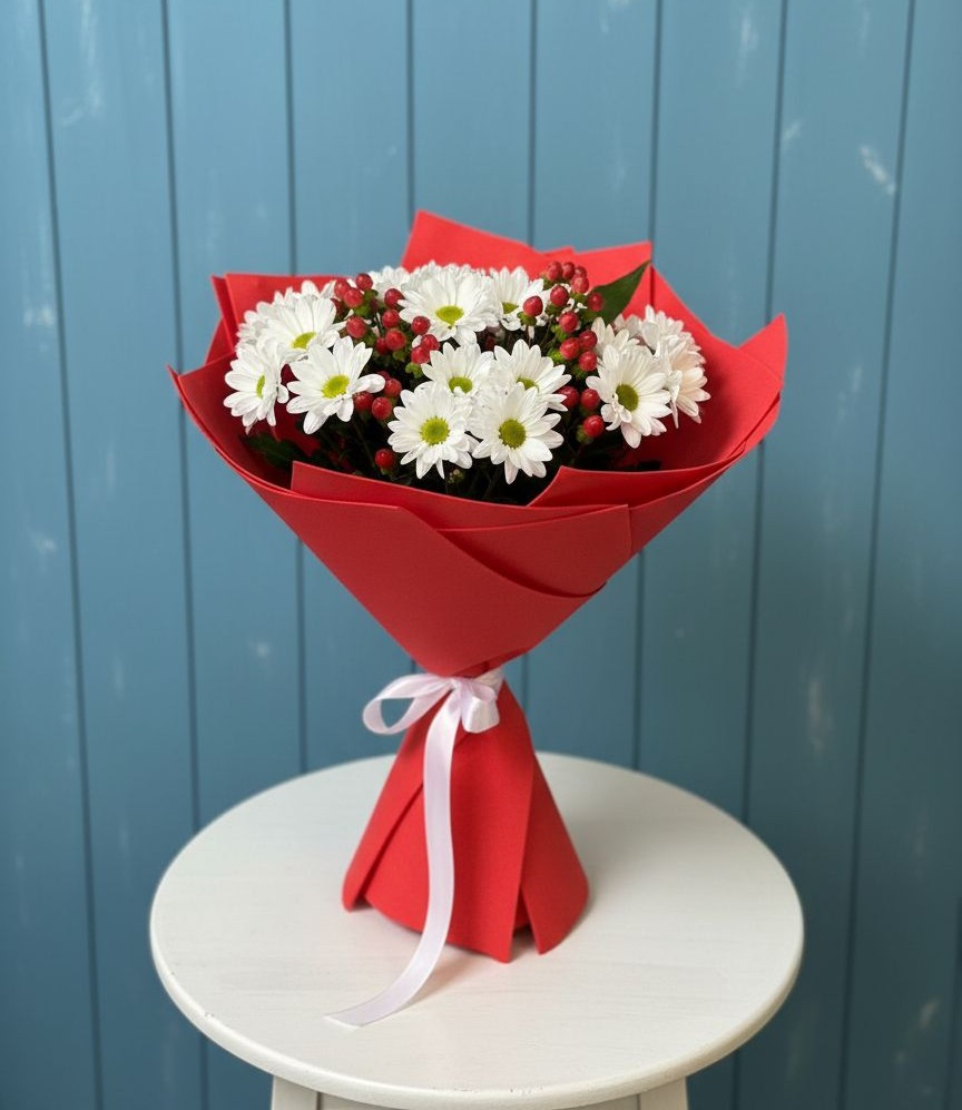 Букет цветов из: Хризантемы в Ярополец