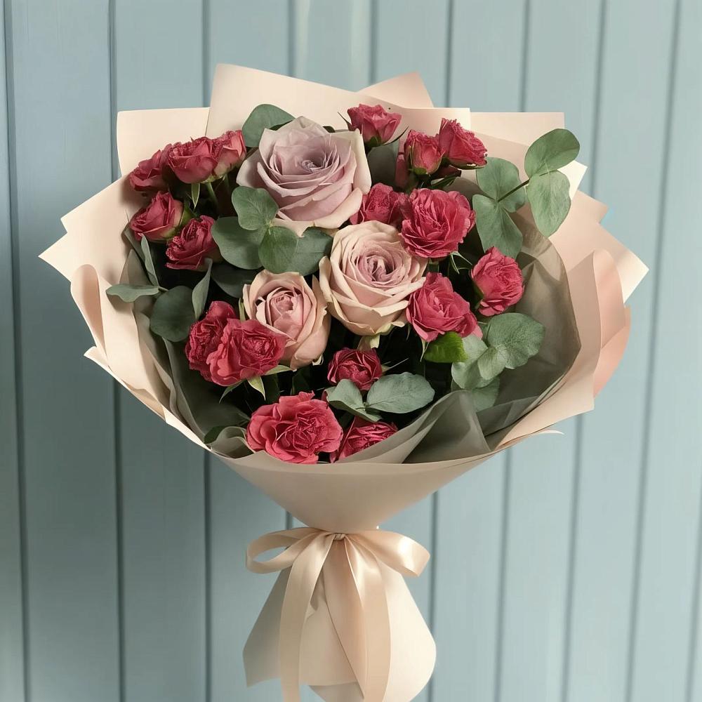 Букет цветов из: Гвоздики и Розы в Ярополец