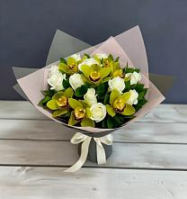 Букет цветов из:  Орхидеи и Розы в Ярополец