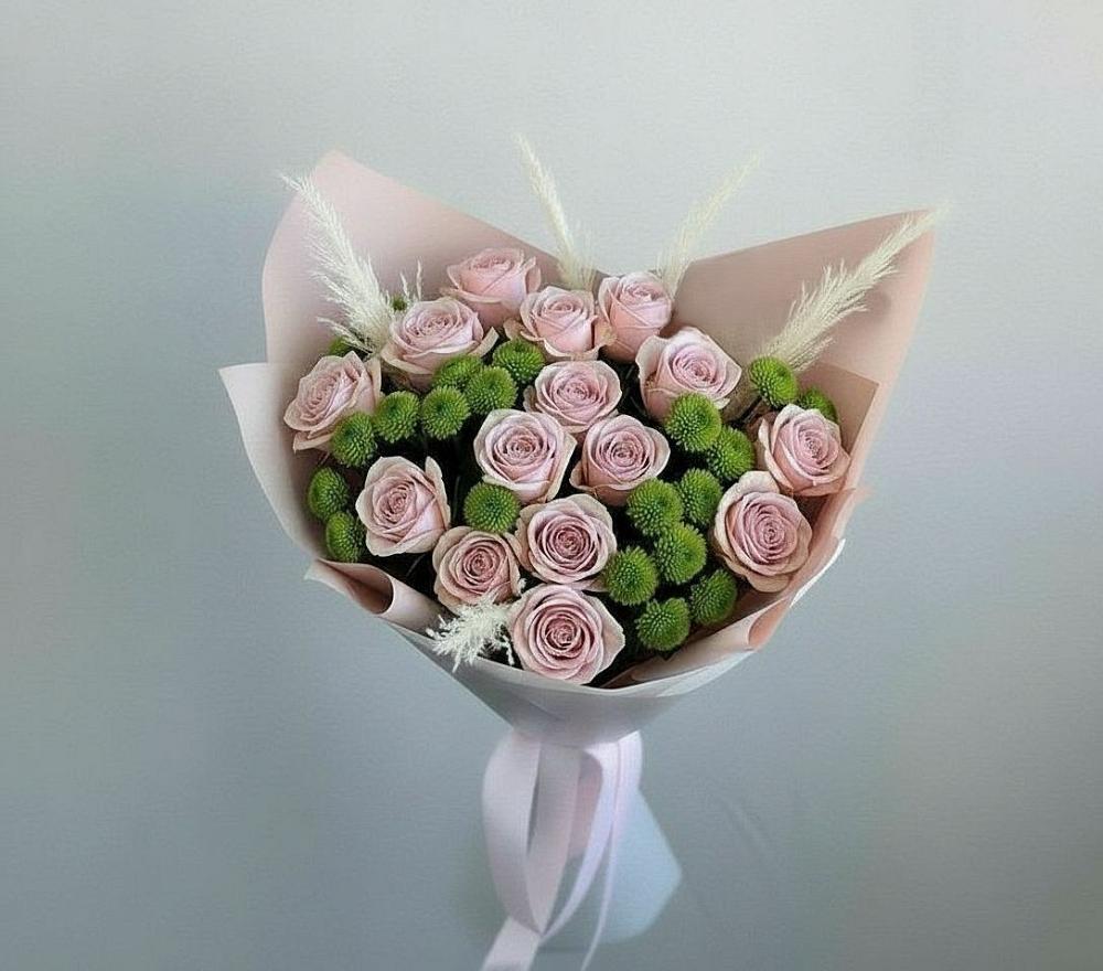 Букет цветов из: Розы и Хризантемы в Ярополец