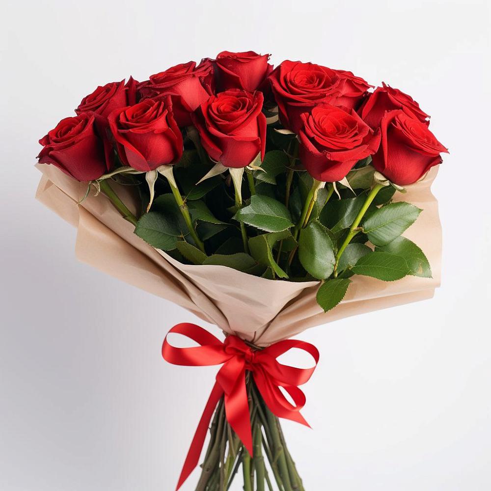 Букет 11 Красных роз Эдлесс Лав в Ярополец